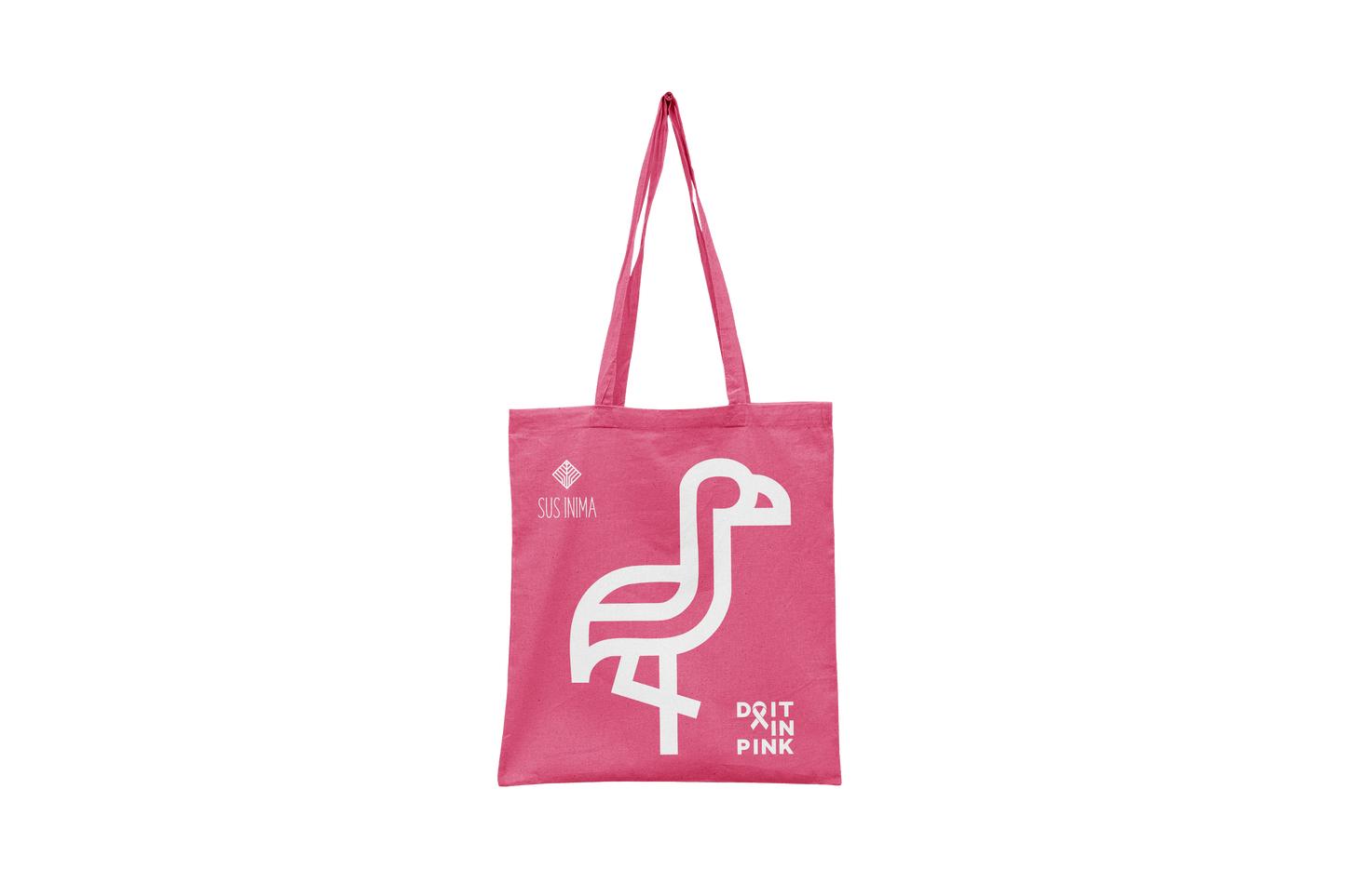 #DoItInPink – Geantă de bumbac roz închis