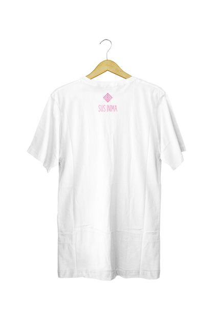 #DoItInPink Flamingo – Tricou alb Stella Muser  